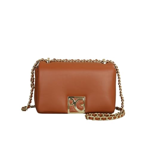 JTKSSCS Henkeltasche Damen Crossbody Bag Leder Unterarmtasche Single Shoulder Damen(Brown) von JTKSSCS