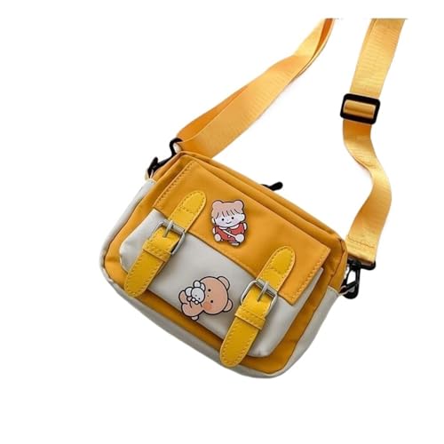JTKSSCS Henkeltasche Damen Einzelne Schultertasche for Damen, modische und einfache Unterarmtasche, kleine Handtasche(Yellow) von JTKSSCS
