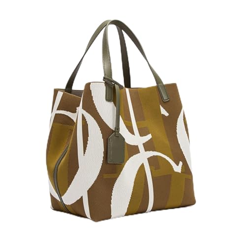 JTKSSCS Henkeltasche Damen Große Kapazität Umhängetasche Damen Handtasche Mode Klassische Unterarmtasche(10) von JTKSSCS