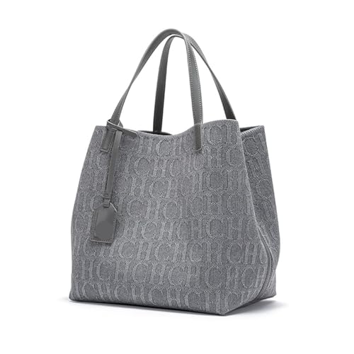 JTKSSCS Henkeltasche Damen Große Kapazität Umhängetasche Damen Handtasche Mode Klassische Unterarmtasche(GRAY) von JTKSSCS