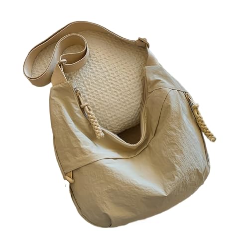 JTKSSCS Henkeltasche Damen Schulter-Umhängetasche mit großem Fassungsvermögen, Sporttasche for den täglichen Weg for Pendeln, Unterarmtasche(Beige) von JTKSSCS