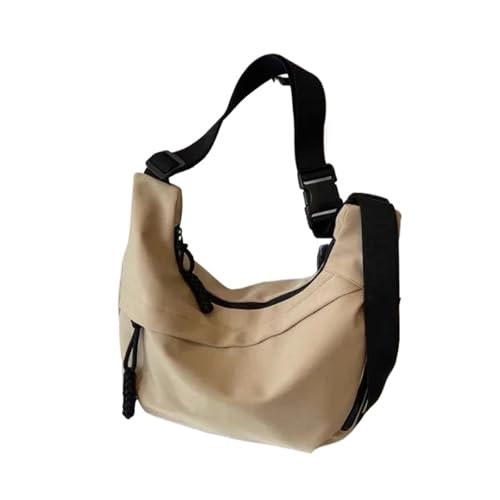 JTKSSCS Henkeltasche Damen Unterarmtaschen, einfarbig, lässig, mit Reißverschluss, große Kapazität, einzelne Schultertasche(Khaki) von JTKSSCS