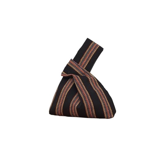 JTKSSCS Knotentasche Für Damen Tragbare Knoten-Handgelenktasche for Damen, Baumwoll-Einkaufstasche, einfache Geldbörsen, Handtaschen, Einkaufstasche, Handy-Schlüsseltasche(Style 9) von JTKSSCS