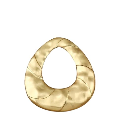 JTKSSCS Lange Kette Damen 1 x Stammesanhänger in mattem Gold mit unregelmäßiger Form an einer schwarzen, klobigen Seilkette for den täglichen Gebrauch(Color-07) von JTKSSCS