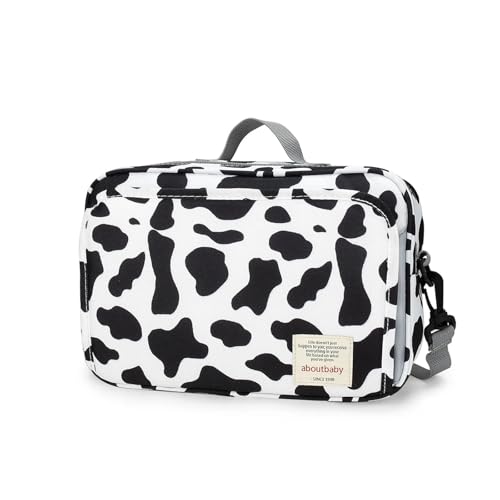 JTKSSCS Wickeltasche wasserdichte Kinder-Mumientaschen, modische Drucke for Wiederverwendbare Umstands-Wickeltaschen, Wetbags mit Doppelgriff(Milk Pattern) von JTKSSCS