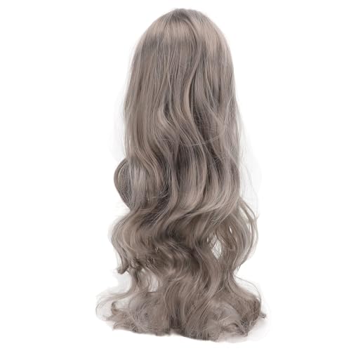 Air Bang Long Curly Perücke Hochtemperatur Seide Atmungsfreie Auskleidung Nicht -Slip Easy Styling Frauen Wellige Perücke von JTLB