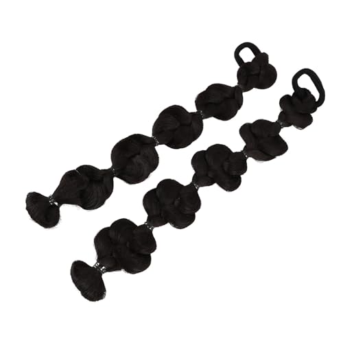 Bubble Ponytails Puffstil Soft Synthetic Long Ponytail Extension für Frauen Mädchen (Braunschwarz) von JTLB