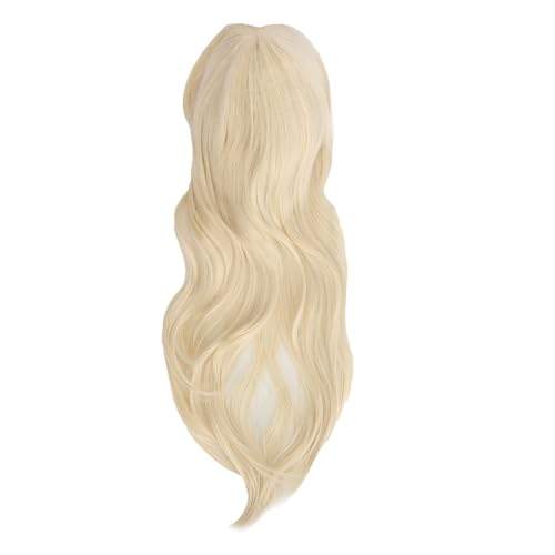 Frauen Langes Wellenperücken Leichte Gold Lange Lockige Wellige Cosplay -Kostüm Synthetische Haarperücken für Hochzeitsfeier von JTLB