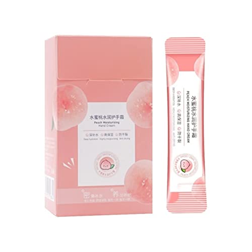 Handcreme, 20 Stück/Box, Handcreme, Pfirsich, Feuchtigkeitsspendende Handcreme für Trockene, Rissige Hände, Feuchtigkeitsspendende, Nährende Handlotion, Handpflegecreme von JTLB