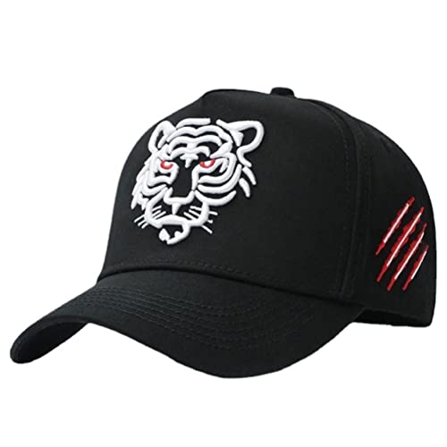 Baseballkappe für Männer Frauen, Tier Tiger bestickter Baseball Sun Hut Coole Hip Hop Baseball Tennis für Männer Frauen Sportfan von JTLB