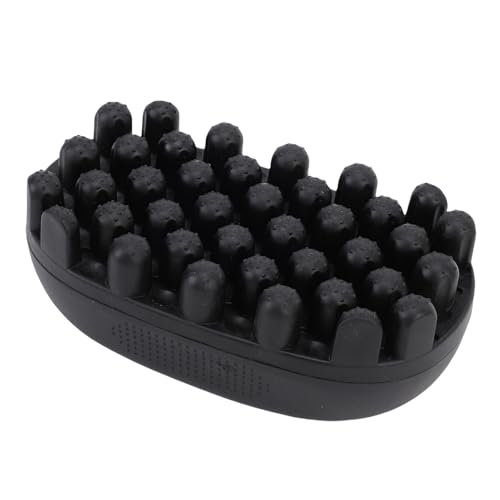 JTLB Schnelles und Einfaches Styling, Afro-Twist-Haarbürste, Schwarze Gummi-Twist-Bürste für Männer mit Dreadlocks, Lockigem Haar, Waschbares Design (Schwarz) von JTLB