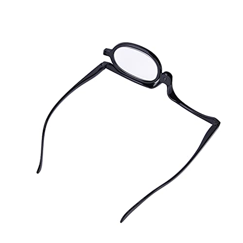 JTLB Vergrößerungs-Augen-Make-up-Brille, Einzellinse, Rotierende Brille, Damen-Make-up, Unverzichtbares Werkzeug (Schwarz) von JTLB