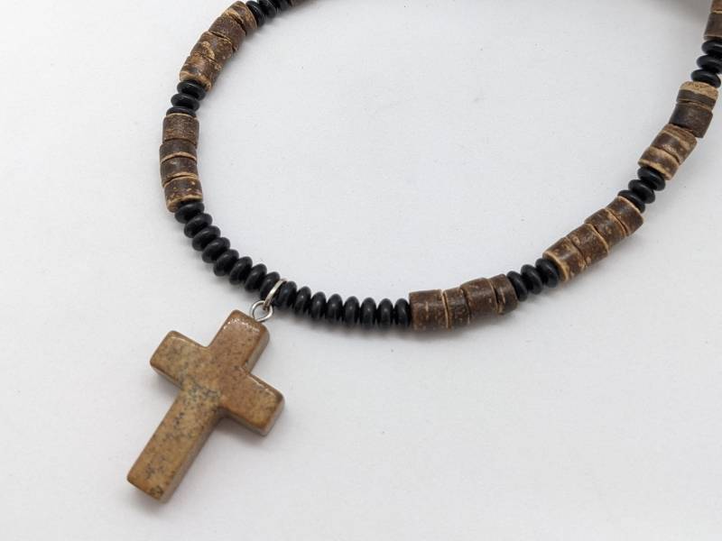 Herren Kreuz Halskette, Perlenkette Mit Kreuz, Jungen Konfirmation Geschenk, Religiöses Geschenk Für Ihn, Kreuze Papa Von Jt Maui Designs Herren Kreuz Halskette, Perlenkette Mit Kreuz, Jungen Konfirmation Geschenk, Religiöses Geschenk Für Ihn, Kreuze Papa Von Jt Maui Designs von JTMauiDesigns
