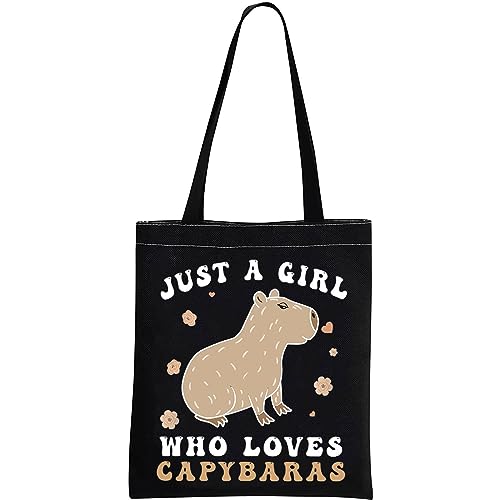 Capybaras Make-up-Tasche, Capybara-Liebhaber, Zubehör, riesiges Nagetier-Geschenk, Tier-Themen-Geschenk, nur ein Mädchen, das Capybaras liebt, Kosmetiktasche, Loves Capybaras Tragetasche, EU, S, von JTOUK