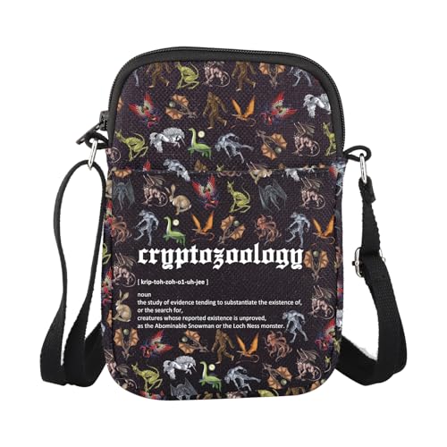 Cryptid Gift Cryptozoology Make-up-Tasche Cryptid Monster Geschenk für Frauen Cryptid Creatures Kosmetiktasche, Cryptozoology Cr Eu, Kosmetiktasche mit Aufdruck von JTOUK