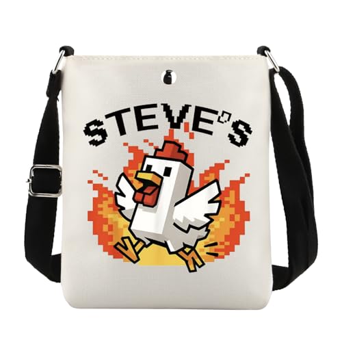 Game Chicken Crossbody Bag Video Lover Gift Game Character Chicken Merch, Stevee Cb EU, 8.27 Inches ×6.5 Inches × 0.79 Inches Game Chicken Crossbody Bag Video Lover Gift Game Character Chicken Merch, Stevee Cb EU, 8.27 Inches ×6.5 Inches × 0.79 Inches von JTOUK