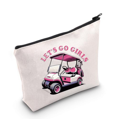 Golf-Geschenk "Let's Go", Mädchen, Golfer, mit Reißverschluss, Make-up-Tasche für Sie, Go Girls Golf EU, Kosmetiktasche mit Aufdruck von JTOUK