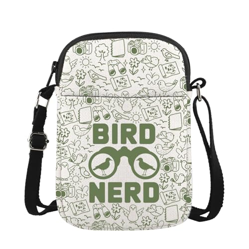 JTOUK Bird Nerd Crossbody Bag Bird Watching Explorer Gift Ornithology Gift Nature Lover Merch, Bird Nerd Cr EU, 5.91 Inches ×8.27 Inches von JTOUK