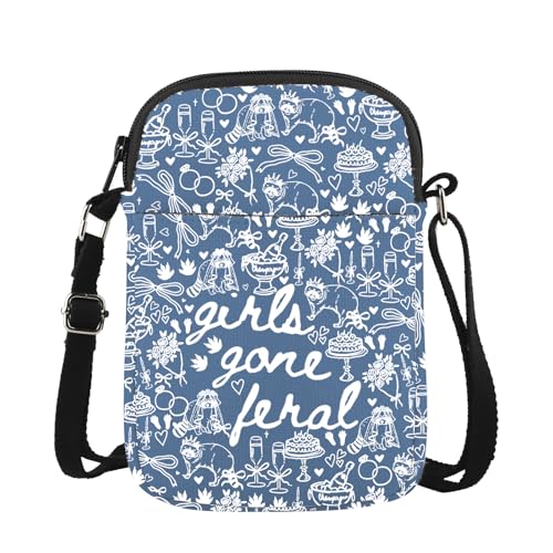 JTOUK Bride Gone Feral Umhängetasche, Flitterwochen, Brautgeschenk, Waschbär, Hochzeit, Verlobungsgeschenk, Mädchen Feral Cr EU, 5.91 Inches ×8.27 Inches von JTOUK