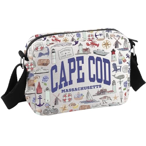 JTOUK Cape Cod Reisegeschenk Massachusetts Reise Geschenk Junggesellinnenabschied Gastgeschenk Cape Cod Massachusetts Strand Crossbody Bag, Cape Cod Hkb EU, 8.27 Inches × 5.91 Inches × 0.79 Inches JTOUK Cape Cod Reisegeschenk Massachusetts Reise Geschenk Junggesellinnenabschied Gastgeschenk Cape Cod Massachusetts Strand Crossbody Bag, Cape Cod Hkb EU, 8.27 Inches × 5.91 Inches × 0.79 Inches von JTOUK