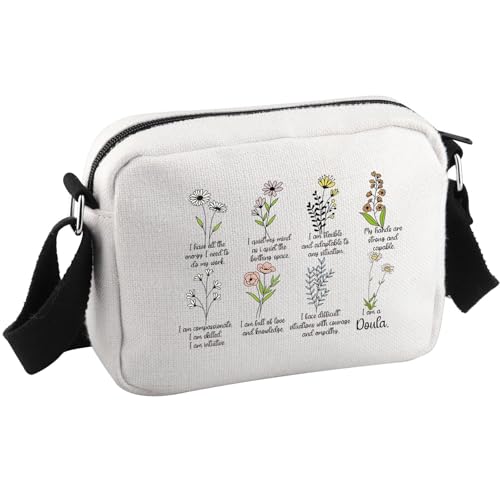 JTOUK Doula Gift OBGYN Doula Wertschätzungsgeschenk Intuitive Geburt Arbeiter Affirmations Present I Am A Doula Crossbody Bag, I Am a Doula Hkb Eu von JTOUK