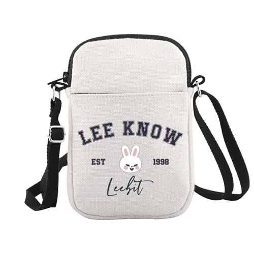 JTOUK Korean Pop Gift K-Pop Group Merch Kpop Boys Group Est 1998 Leebit Crossbody Bag K-Pop Music Lover Gift, 1998leebit Cr EU, 5.91 Inches ×8.27 Inches von JTOUK