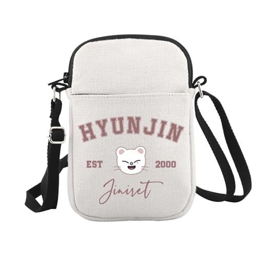 JTOUK Korean Pop Gift K-Pop Group Merch Kpop Boys Group Est 2000 Jiniret Crossbody Bag K-Pop Music Lover Gift, 2000jiniret Cr EU, 5.91 Inches ×8.27 Inches von JTOUK