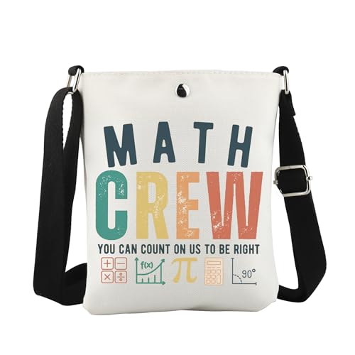 JTOUK Nerdy Math Crossbody Bag Math Teacher Gift Mathematische Grafiken Geschenk für Mathematikliebhaber, Math Crew Cb EU, 8.27 Inches ×6.5 Inches × 0.79 Inches von JTOUK