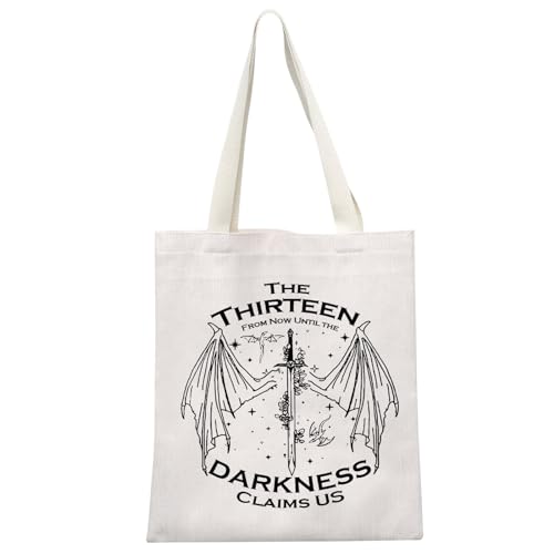 JTOUK TOG Geschenktasche "The Thirteen From Now Until The Darkness Claims Us Bookish", Geschenk für Buchliebhaber, The Thirteen Tote EU, 13.78 inch x 14.96 inch, Large von JTOUK