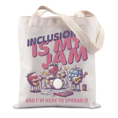 JTOUK Tragetasche für Autismus, für besondere Bildung, Lehrer, Geschenk, Verhaltenstherapeuten, Geschenk, Inclusion Jam Tote EU, 14.96”* 6.7”* 11.81” ,Large JTOUK Tragetasche für Autismus, für besondere Bildung, Lehrer, Geschenk, Verhaltenstherapeuten, Geschenk, Inclusion Jam Tote EU, 14.96”* 6.7”* 11.81” ,Large von JTOUK