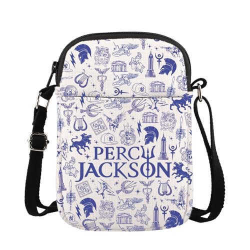 JTOUK Umhängetasche von Percy vom Film inspiriert, römische Mythologie, Geschenk für Olympionen, Bücherwurm, Geschenk, Percy Cr EU, 5.91 Inches ×8.27 Inches von JTOUK