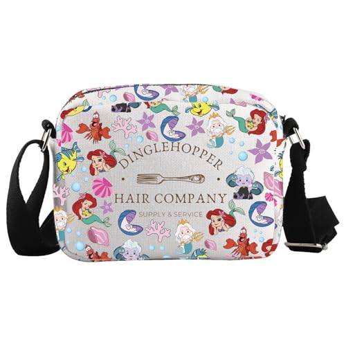 Meerjungfrau Prinzessin Crossbody Tasche Cartoon Prinzessin Geschenk Märchen Prinzessin Geschenk, Dinglehopper Hkb EU, 5.91 Inches ×8.27 Inches von JTOUK