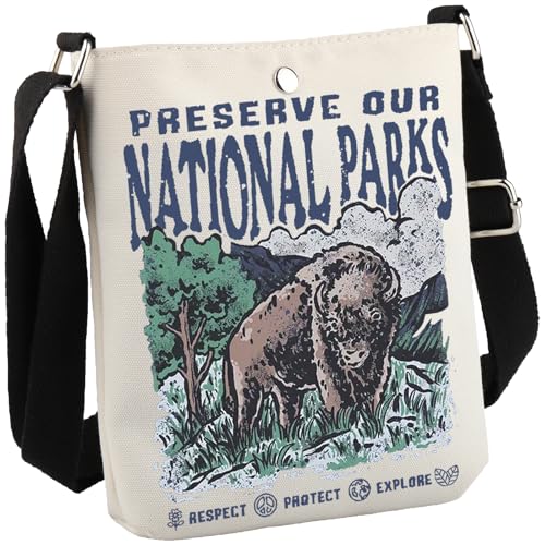 National Parks Outdoor Camping Wandern Liebhaber Geschenk Tierschutz Geschenk Bewahren Sie unsere Nationalparks Crossbody Bag, National Parks Cb Eu, 8.27 Inches ×6.5 Inches × 0.79 Inches National Parks Outdoor Camping Wandern Liebhaber Geschenk Tierschutz Geschenk Bewahren Sie unsere Nationalparks Crossbody Bag, National Parks Cb Eu, 8.27 Inches ×6.5 Inches × 0.79 Inches von JTOUK