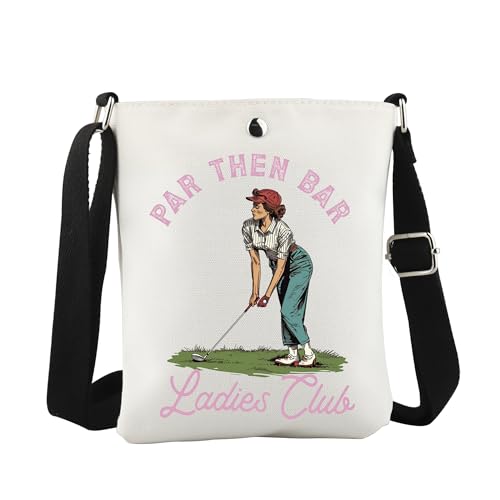 Par Then Bar Damen Club Crossbody Bag Golf Team Geschenk Golf Spieler Geschenk für Golfliebhaber, Par Then Cb Eu, 8.27 Inches ×6.5 Inches × 0.79 Inches von JTOUK