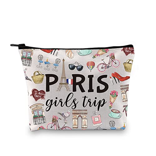 Paris Mädchen Reise Geschenk Paris Mädchen Wochenende Geschenk Urlaub in Paris Geschenk Paris Thema Reisetasche Paris Skyline Geschenk für sie Frankreich Urlaub Make-up-Tasche, Mädchen Reise Paris Eu, von JTOUK