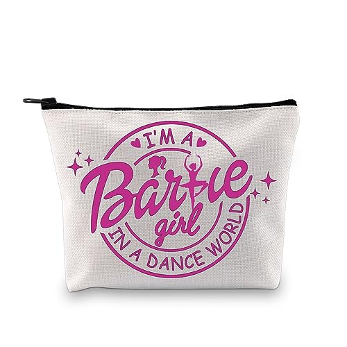 Pink Doll Dancer Gift Dance Teacher Appreciation Gift I'm A Girl in a Dance World Dance Makeup Bag, Dance World Tasche Eu, Kosmetiktasche mit Druck von JTOUK