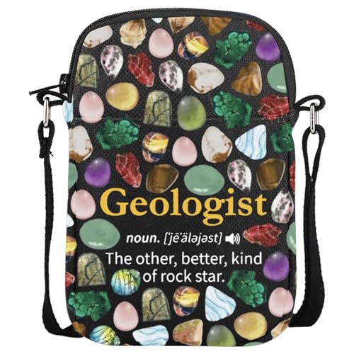 Rock Collector Geschenk Geologische Ingenieur Geschenk Geologie Graduaton Geschenk Geologen Crossbody Bag, Geologist Cr Eu, 5.91 Inches ×8.27 Inches von JTOUK