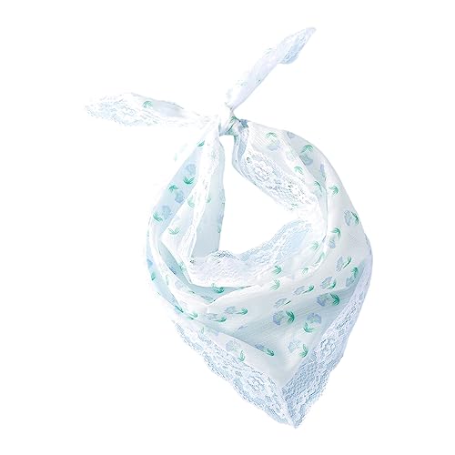 JTQYFI Heißes Weißes Spitzen Bandana Für Mädchen Sommer Sonnenfester Turban Raffhalter Camping Kopftuch Schönes Mädchen Reise Haartuch Häkel Haarband Für Frauen Handgefertigtes Häkel Haarband Mit von JTQYFI