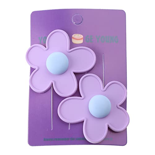 JTQYFI Blumen Haarspangen Babys Haarspange Haarspange Haarschmuck Mädchen Kopfbedeckung Acryl Material Haarnadeln Für Kinder Blumen Haarnadel von JTQYFI