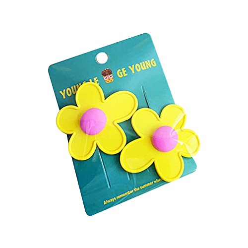 JTQYFI Blumen Haarspangen Babys Haarspange Haarspange Haarschmuck Mädchen Kopfbedeckung Acryl Material Haarnadeln Für Kinder Blumen Haarnadel von JTQYFI