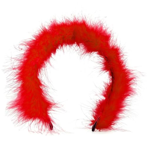 JTQYFI Feder Haarbänder Stirnband Weihnachts Haarband Partyzubehör Für Frauen Haarschmuck Kostümparty Stirnbänder Feder Stirnband von JTQYFI