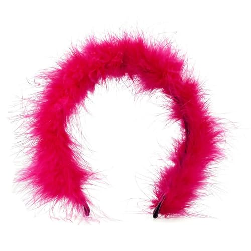 JTQYFI Feder Haarbänder Stirnband Weihnachts Haarband Partyzubehör Für Frauen Haarschmuck Kostümparty Stirnbänder Feder Stirnband von JTQYFI