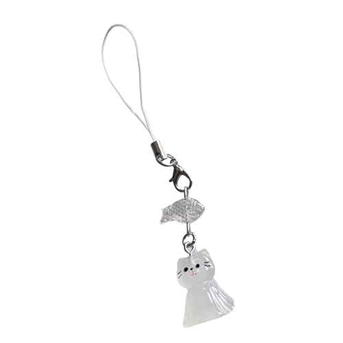 JTQYFI Katze Und Fisch Mobile Kette Multifunktionales Telefonketten Mode Mobile Gurt Niedlichkeit Telefon Für Die Tägliche Party Nutzung von JTQYFI