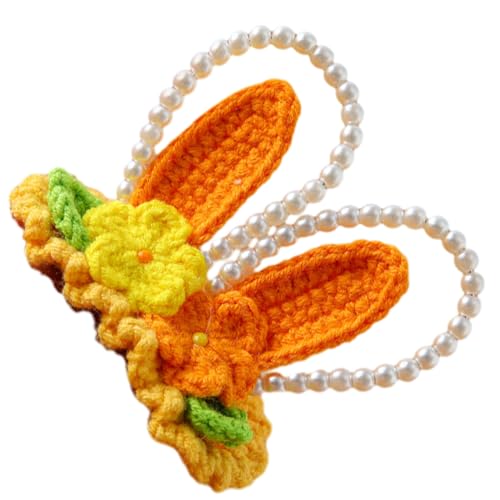 JTQYFI Modische Baby Haar Accessoires Gestrickte Woll Haarspange Mit Niedlichen Ohren Cartoon Strick Haarnadel Für Kleinkinder Kinder Pflege Haar Accessoires von JTQYFI