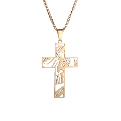 JTQYFI Modisches Katholisches Kruzifix Mit Halskette Verstellbare Länge Unisex Kragenkettenzubehör Glaube Symbol Schmuck Schmuck JTQYFI Modisches Katholisches Kruzifix Mit Halskette Verstellbare Länge Unisex Kragenkettenzubehör Glaube Symbol Schmuck Schmuck von JTQYFI