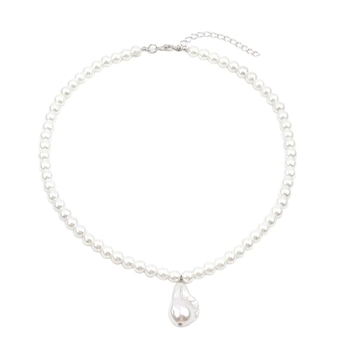 JTQYFI Trendige Statement Ketten Halskette Einzigartige Anhänger Halskette Längenverstellbare Halskette Perlen Halskette Für Modische Damen Einzigartige Halskette von JTQYFI