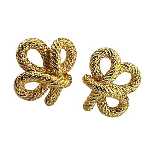Mode Gold/Silber Knottee Ohrringe Schmuck Für Partys Und Meetings Trendy Und Elegante Frauen Ohrbedeckung Mode Gold/Silber Knottee Ohrringe Schmuck Für Partys Und Meetings Trendy Und Elegante Frauen Ohrbedeckung von JTQYFI