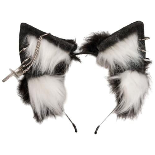 Stilvolle Wolf Ohren Stirnbänder Weiche Tierische Ohren Stirnbänder Verstellbares Haar Hoop Zur Verbesserung Des Festivals Oder Der Partykleidung Stilvolle Wolf Ohren Stirnbänder Weiche Tierische Ohren Stirnbänder Verstellbares Haar Hoop Zur Verbesserung Des Festivals Oder Der Partykleidung von JTQYFI