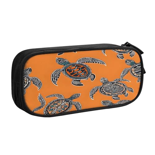 JTXSFYZPB Federmäppchen für Studenten, Mädchen, Jungen, niedliches Federmäppchen, großes Fassungsvermögen, Stifteetui mit Fächern, Doppelreißverschluss, Schreibwaren-Aufbewahrungs-Organizer (schwarz, von JTXSFYZPB