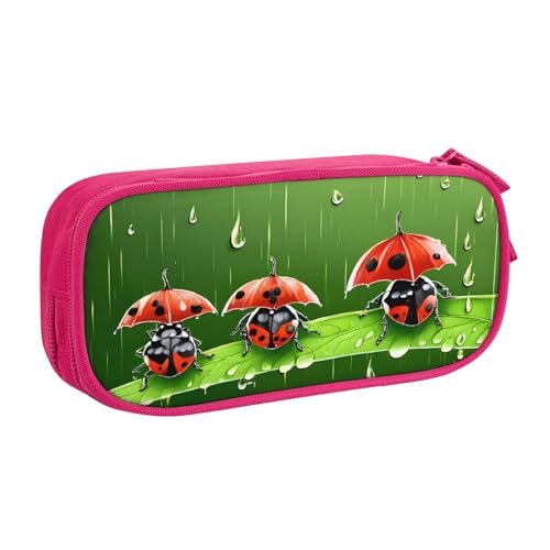 JTXSFYZPB Federmäppchen für Studenten, Mädchen, Jungen, niedliches Federmäppchen, großes Fassungsvermögen, Stifteetui mit Fächern, Doppelreißverschluss, Schreibwaren-Aufbewahrungs-Organizer (schwarz, von JTXSFYZPB